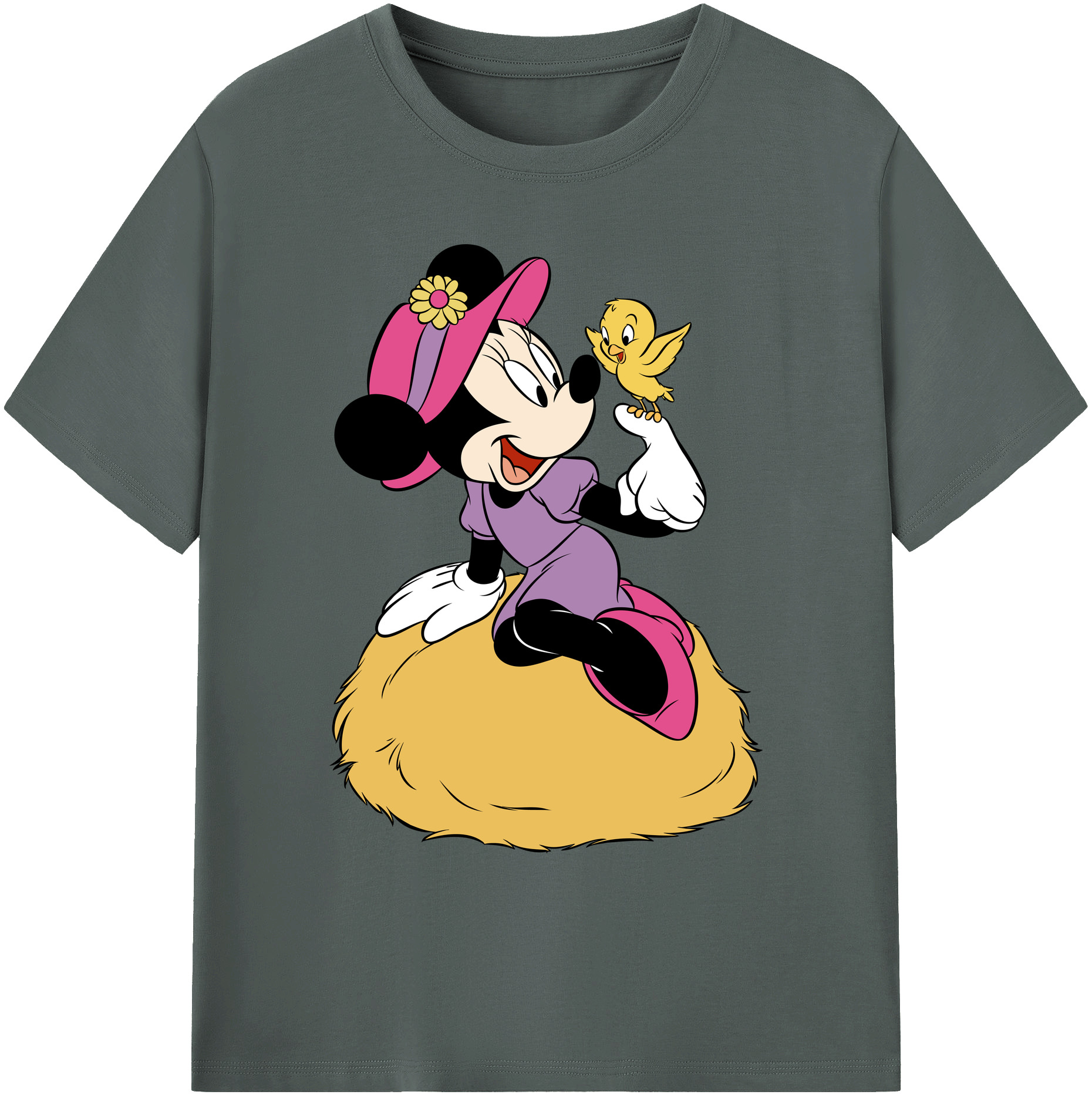 ミッキーマウス Mickey Mouse 綿100％ メンズ半袖Tシャツ｜肌触りやわらか＆通気性